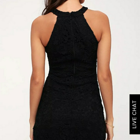 Lulu's Love Poem Black Lace Dress - Picture 3 of 7